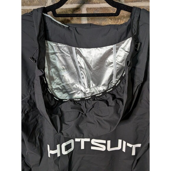 New Wo Tags Men's M Hotsuit Hooded Sauna Jacket Tech Wear Runner Running Workout - Picture 7 of 10